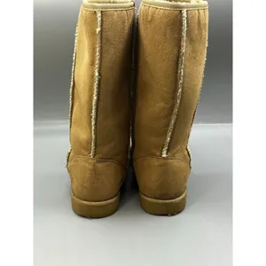 AIRWALK Classic Tall Faux Sheepskin Suede Winter Boots Tan Women 8.5 thumbnail 6