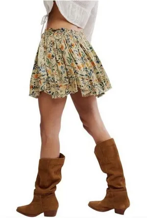 Free People Third Charm Printed Mini Skirt Women’s Size XS thumbnail 1