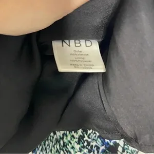 NBD Only Way Dress in Blue & Green Size Small Mini Dress Revolve Snake Skin thumbnail 2