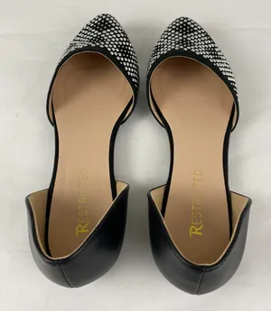 Resisted NWOT Black Studded Flat Size 9.5 thumbnail 6