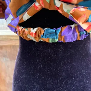 Current Air Los Angeles Women's Brown Floral Puff Sleeve Crop Top Size S thumbnail 5