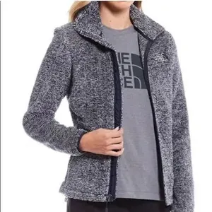 The North Face Osito Full Zip Fleece Jacket Blue White Marled Womens Medium thumbnail 1
