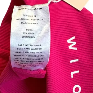 NWT WILO The Label Racerback Sports Bra Pink Size Small thumbnail 6