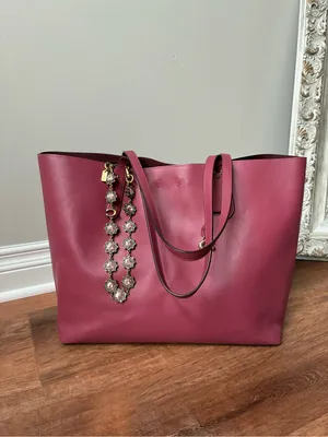 Coach Central Leather Tote 39, Peony Pink / Gold thumbnail 16