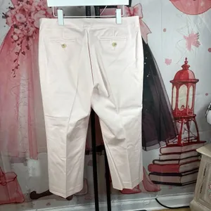 Banana Republic Pants Womens 14 Light Pink Wide Leg Snow Day High Rise Cropped thumbnail 6