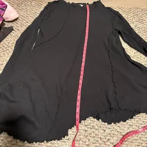 Free People Care Full Swing Asymmetrical Tunic - Black- Size Large thumbnail 10