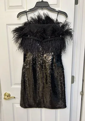 Vince Camuto Black Sequin Dress thumbnail 2