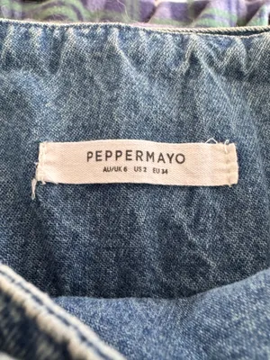 Peppermayo No Angel Denim Micro Mini Skirt thumbnail 5