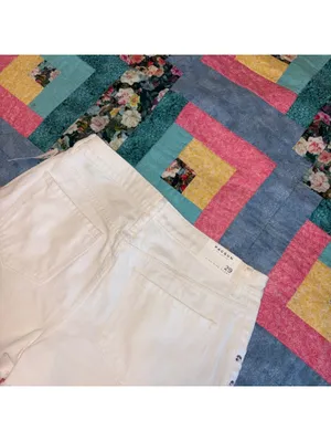 PacSun NWT $47 Woman’s 29 High Rise white lace-up side denim shorts thumbnail 6