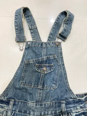 International Premium Jeans Levi's Styled womens Premium Vintage Overalls Blue Medium 100%cotton. thumbnail 3