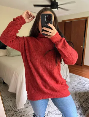 High Neck Oversized Sweater thumbnail 2