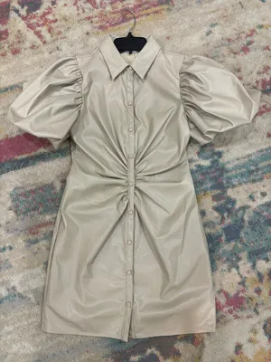leather dress Tan thumbnail 1