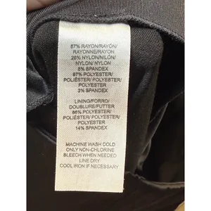 Lysse Black Front Satin Effect Leggings‎ Pants M High Waisted Stretch Slim Fit thumbnail 6
