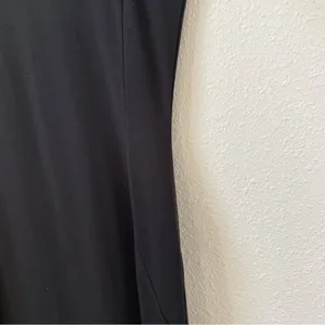 Quince Tencel Jersey Tank Maxi Dress Black Size Small Minimalist Side Slit thumbnail 4