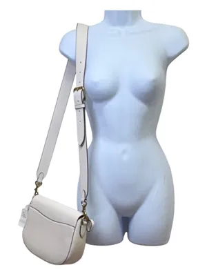 Coach Harley Crossbody Bag CM705 Glovetanned Leather Brass/Chalk NWT thumbnail 5