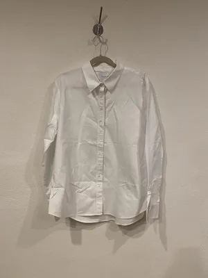 THE SHIRT Rochelle Behrens Shirt Womens XL White Button Front Top Blouse thumbnail 2