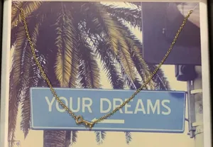 Kitsch Unlock Your Dreams Necklace Earring Set 14K Gold Plated Brass thumbnail 1