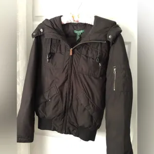 Lauren Ralph Lauren Hooded Down puffer Jacket Coat no faux fur on hoodie sz XS thumbnail 5