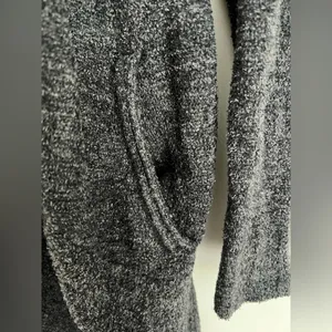 Barefoot Dreams Women open front Circle Cardigan Sweater Gray Long Sleeve XS/S thumbnail 5