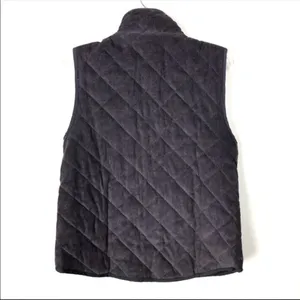 Wishlist Navy Bluw Quilted Corduroy Vest Puffer Country Club Fisherman NEW M thumbnail 5