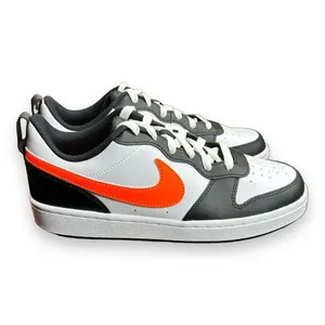 Nike Court Borough Low 2 (GS) BQ5448-115 Size 6.5Y/8 Women White/Black‎ Sneaker thumbnail 4