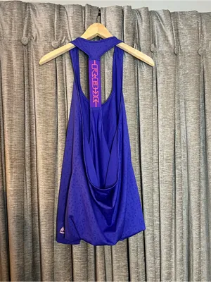 RBX Perfoemance Athletic Purple Geometric Print Racerback Tank Top Size Large thumbnail 9