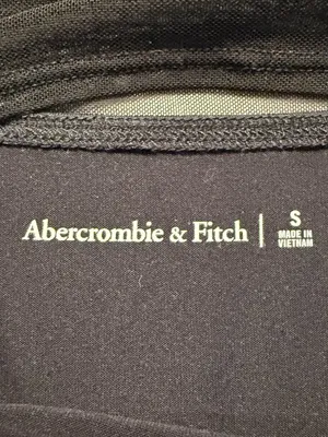 Abercrombie & Fitch Mesh Draped Bodysuit Women's Small Black Sheer Going Out NWT thumbnail 13