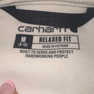 Carhartt Off-White Hoodie with Maroon Accents thumbnail 4