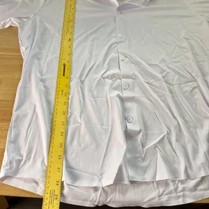 NWOT White Satin Button Up Blouse Size XL thumbnail 6