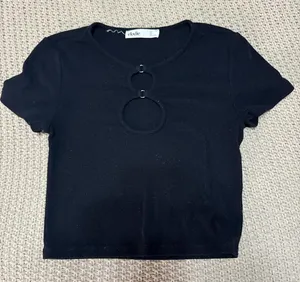 Elodie Black Cut-Out Top thumbnail 1