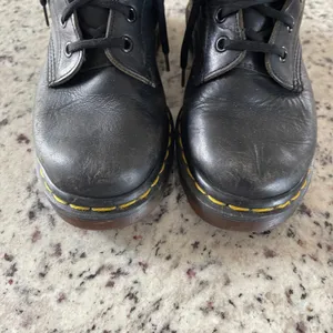 Dr. Martens 939 Boot Women 6.5 Black Made in England Vintage Padded Collar 6-Eye thumbnail 5