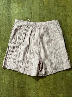NWOT Free People Free-est Pucker Check Wrap Shorts Pink Size Small thumbnail 4
