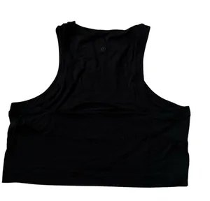 Lululemon Black Open Back Crop Top Women Size 4 | 65-25 thumbnail 3
