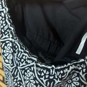 Free People Black And White Boho Strapless‎ Maxi Dress Size Small thumbnail 6