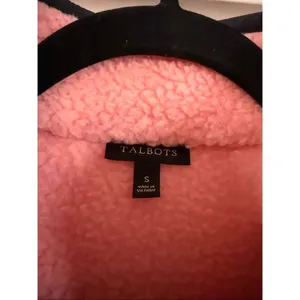 Talbots pink full zip Sherpa fleece jacket size small thumbnail 3