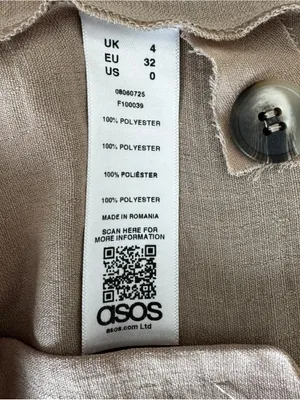 ASOS Design - NWT Tuxedo Midi Dress Camel Double Breasted Sz 0 thumbnail 8