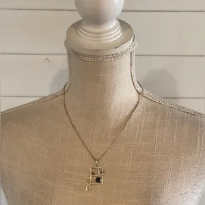 Fashion Square window Charm Necklace Silver thumbnail 5
