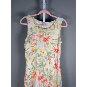 Sundance Size 6 Botanical‎ Floral Maxi Dress Handkerchief Hem Boho Resort thumbnail 4
