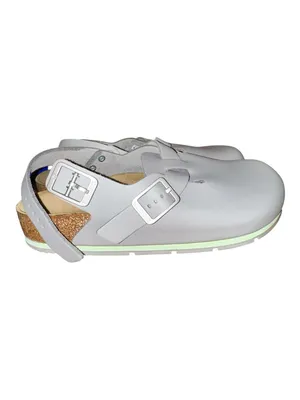 Birkenstock Tokio Pro Gunmetal Leather Clogs EU 38 Regular Fit NIB thumbnail 3