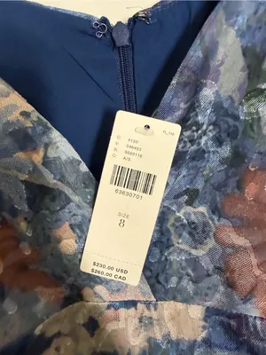 NWT Anthropologie Hutch Ruffled Midi Dress Watercolor Floral Size 8 thumbnail 10