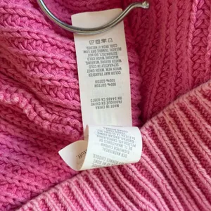 Aerie Womens Pink Cable Knit V-Neck Sweater 100% Cotton Relaxed Fit Small Fall thumbnail 5