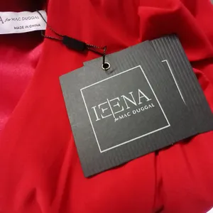 $398 Mac Duggal Ieena Formal Evening Gown Womens 10 Red Maxi Dress Wedding Party thumbnail 13