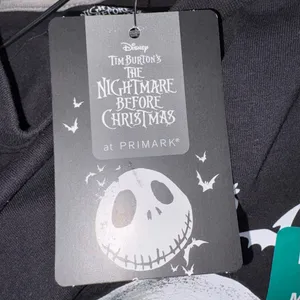 Primark Black and White Nightmare Before Christmas Jack Skellington T-Shirt thumbnail 5