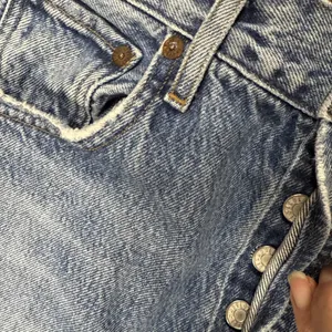 Agolde denim button fly‎ raw hem Ripley jeans size 24 thumbnail 6