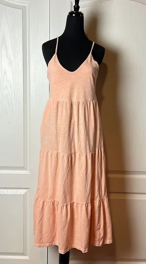 OLD NAVY PEACHY TIERED MAXI DRESS thumbnail 1