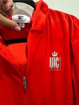Y2K Juicy Couture Red Velour Zip-Front Jumpsuit Size M NWOT thumbnail 5