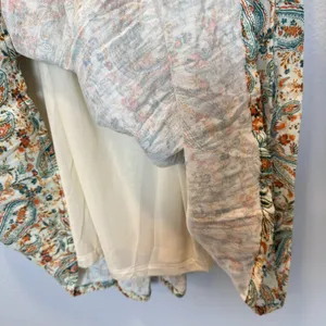 Listicle Size-M-L Maxi Dress Paisley Smocked Tiered Cream Cotton thumbnail 13