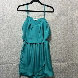 BCBGeneration Teal‎ Popover Tulip Mini Dress XS Sleeveless thumbnail 12