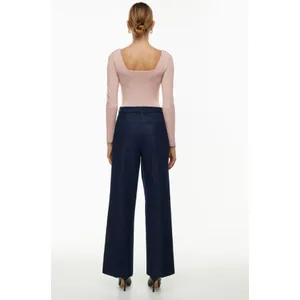Aritzia Babaton Contour Squareneck Longsleeve Bodysuit Nude Size Small thumbnail 3