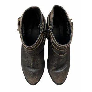 Circle G Distressed Leather Zip Ankle Western Boots Style P5101 Women's Size 7.5 thumbnail 5
